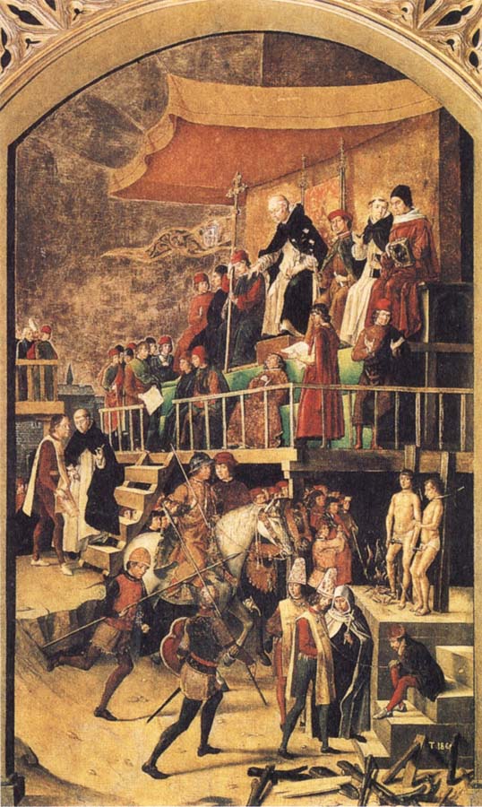 Court of Inquisition chaired by St Dominic